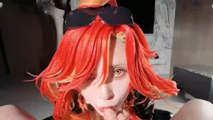 Cos玛薇卡巨乳白虎馒头穴中出内射 浵卡